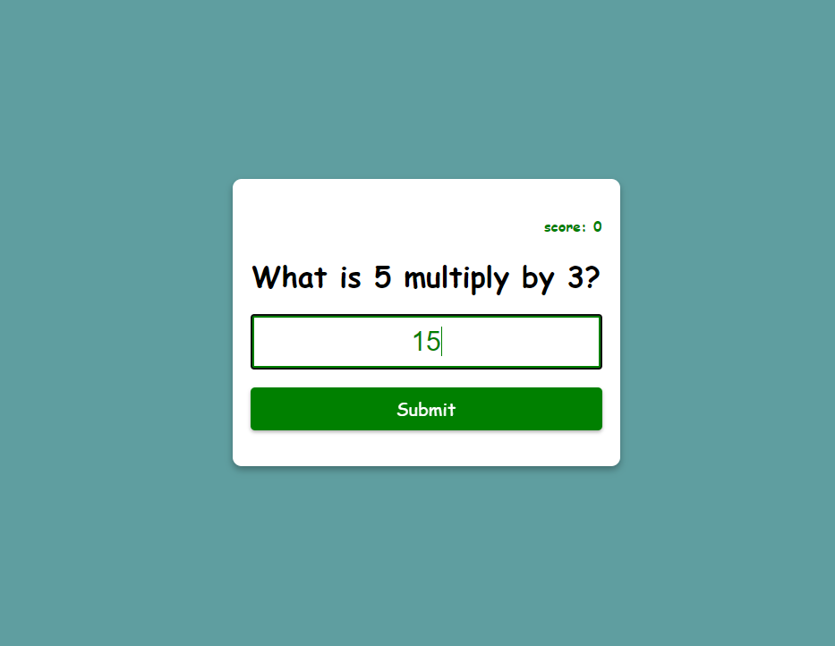Multiplication App