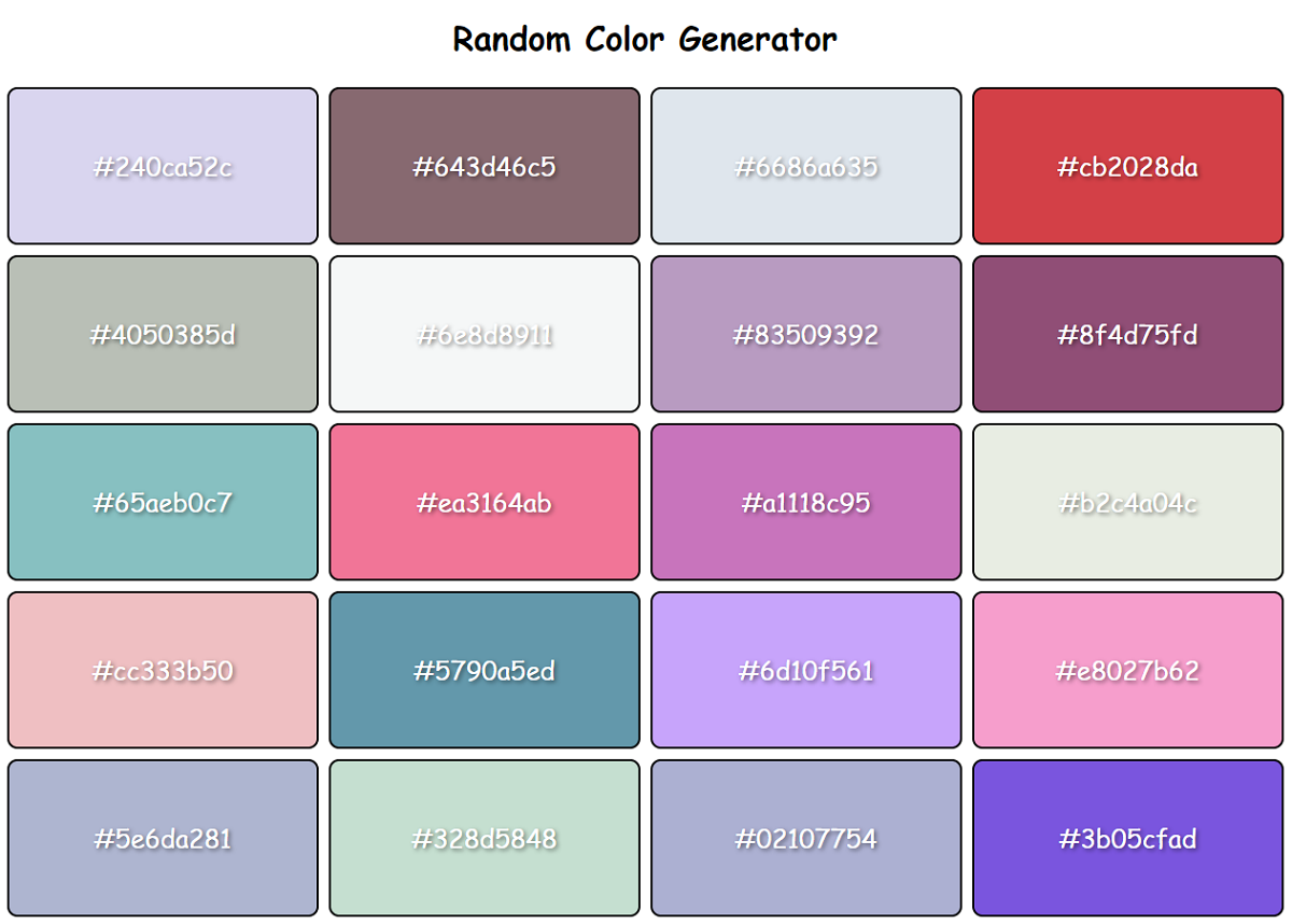 Random Color Generator App
